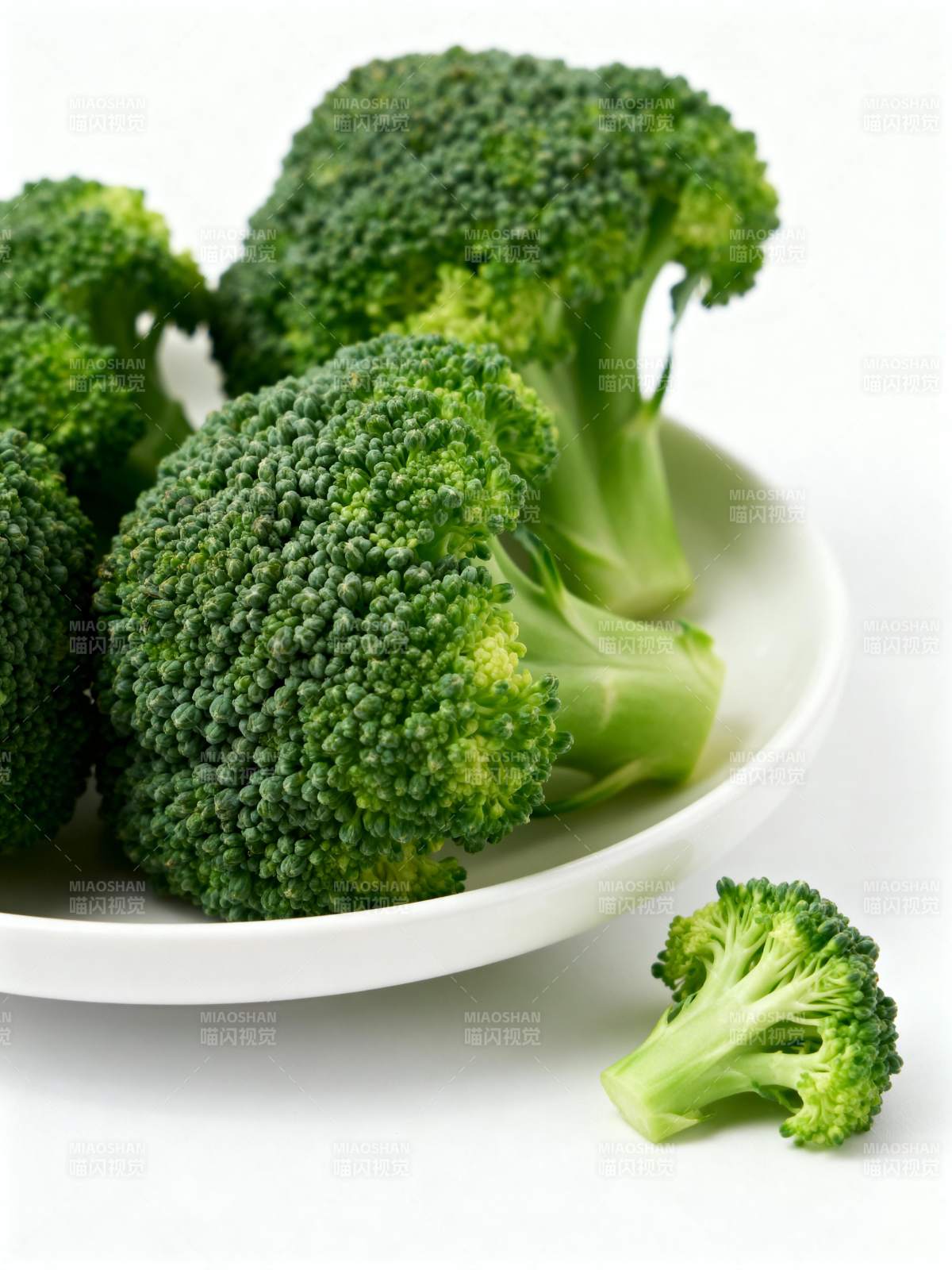 新鲜西兰花特写图片