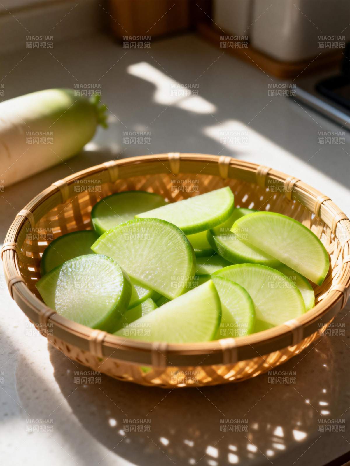 青瓜切片 清新自然图片