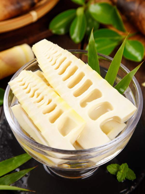 新鲜竹笋切片图片