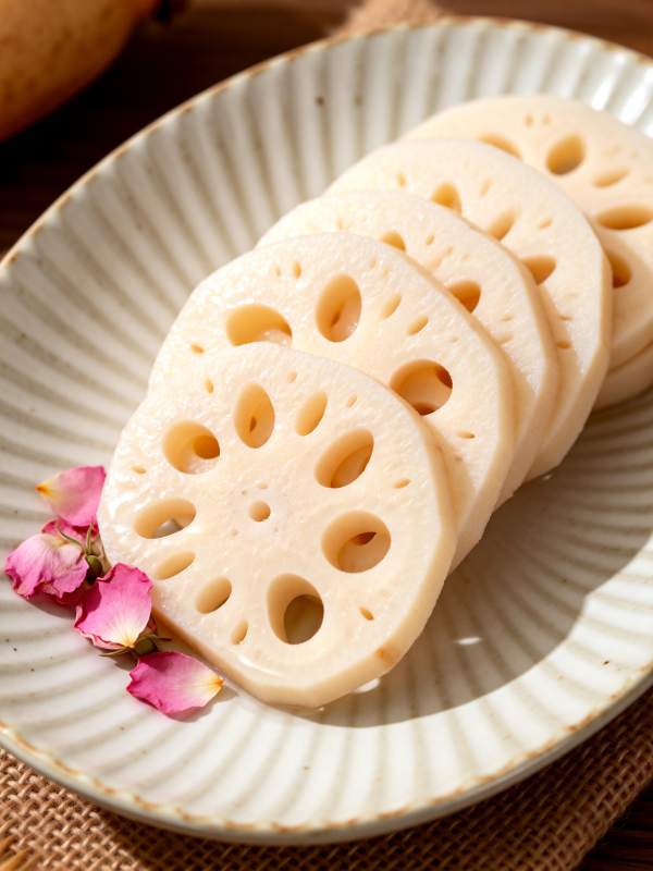 莲藕切片配花瓣图片