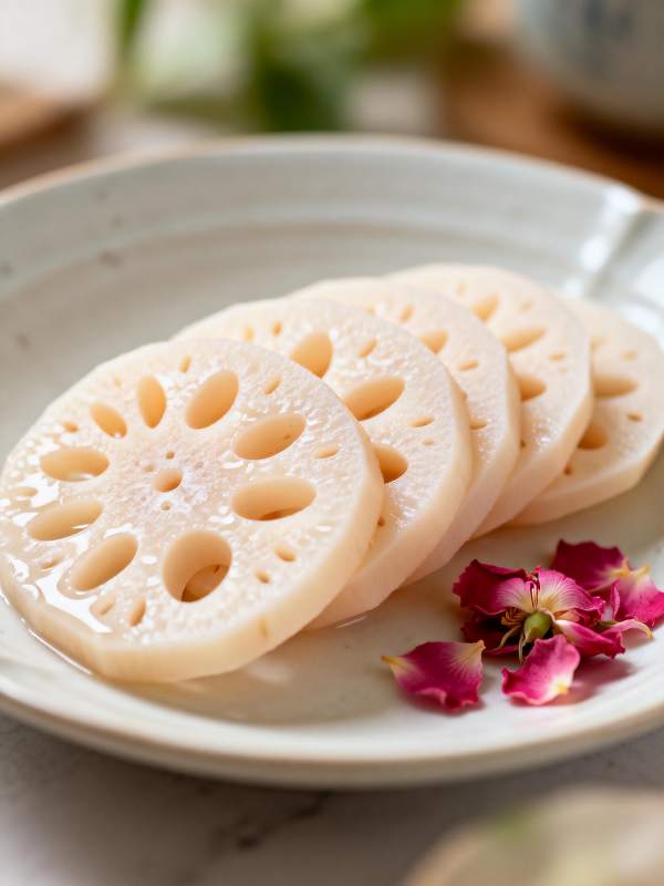 莲藕切片配花瓣图片