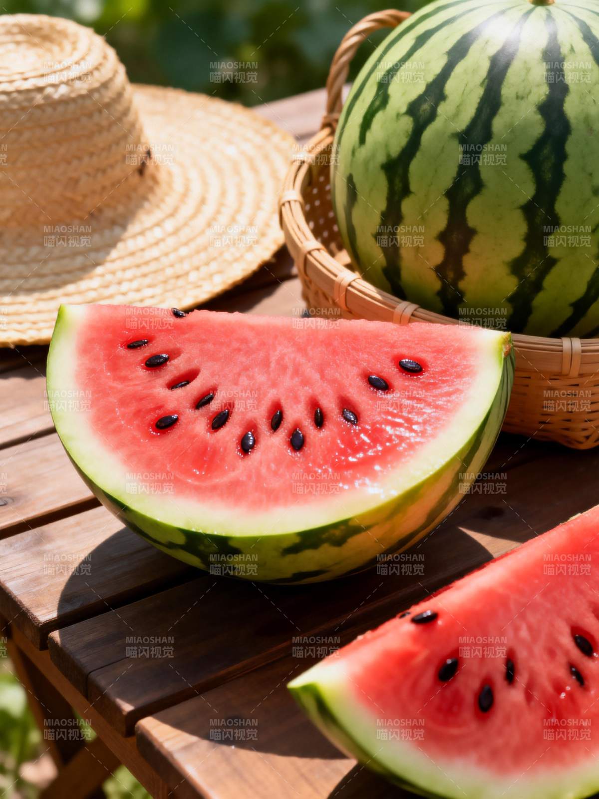 夏日西瓜清凉一夏图片