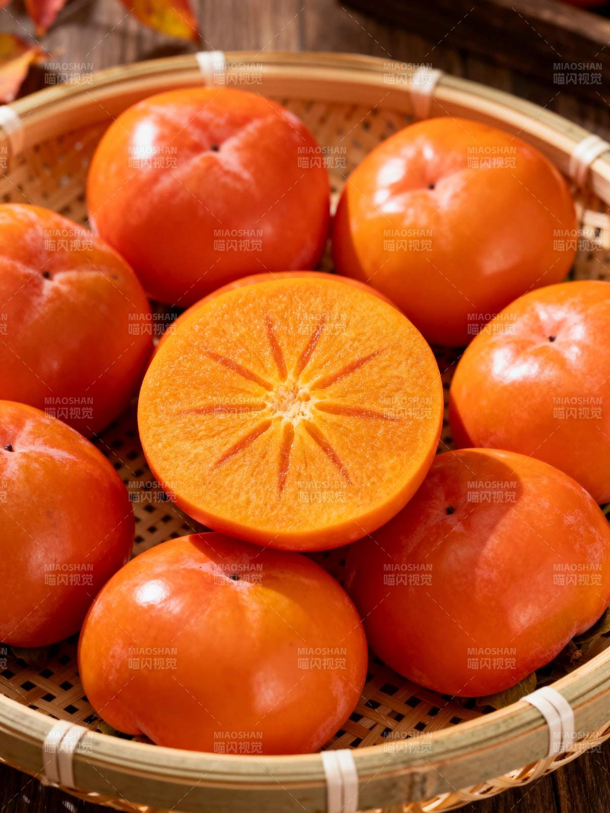 柿子丰收图图片