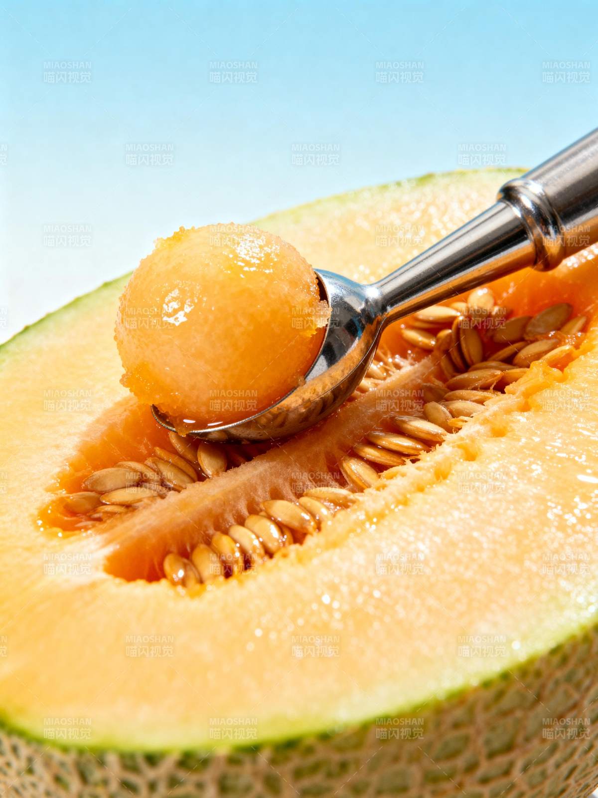 香甜蜜瓜球图片