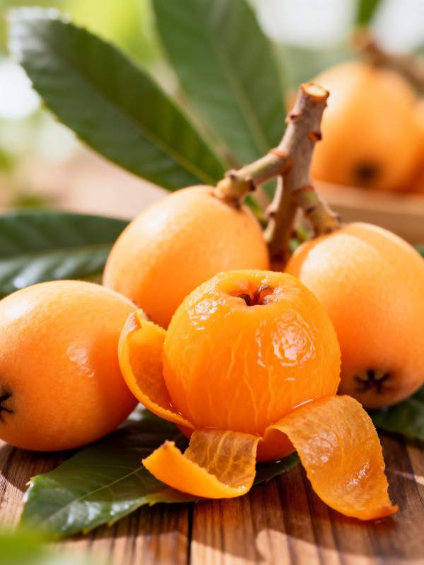 枇杷鲜果特写图片