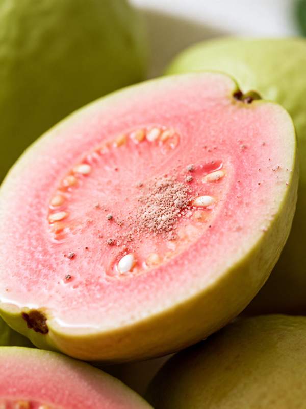 番石榴切面特写图片