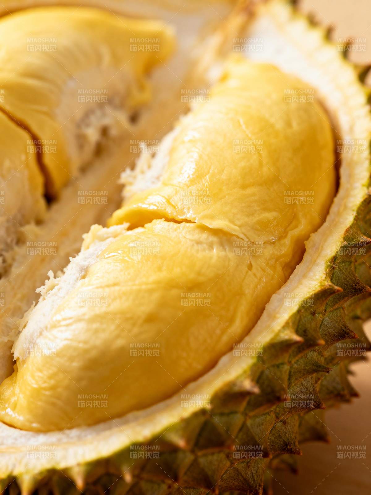 榴莲果肉特写图片