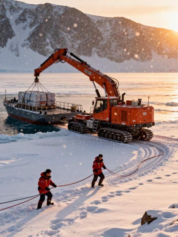 极地作业现场图片