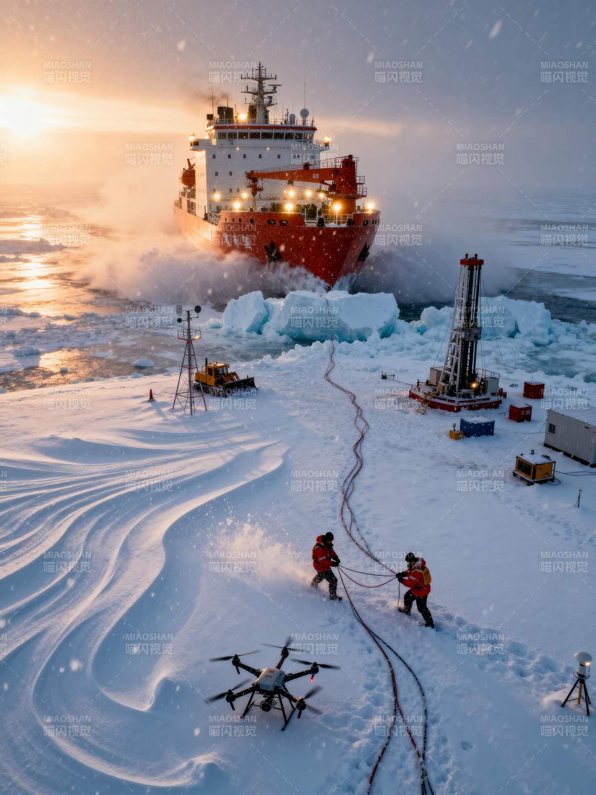极地科考作业图片