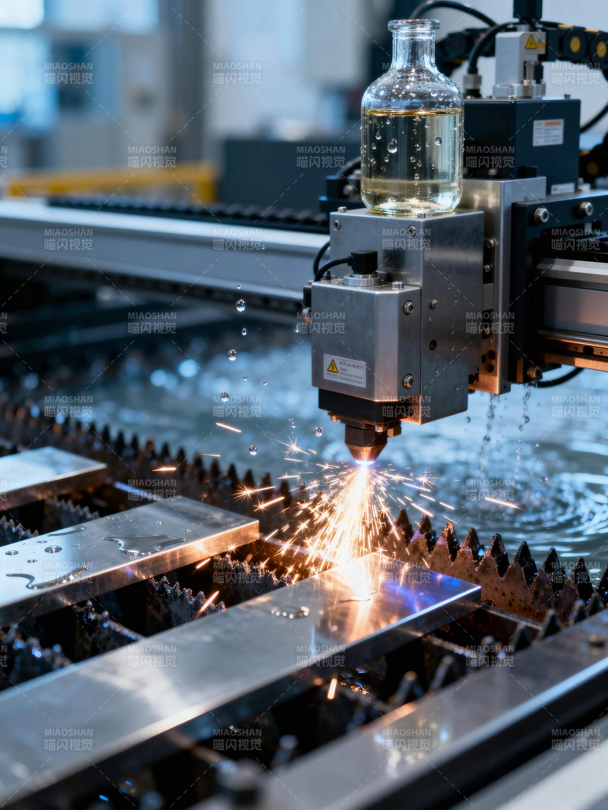 激光切割金属图片