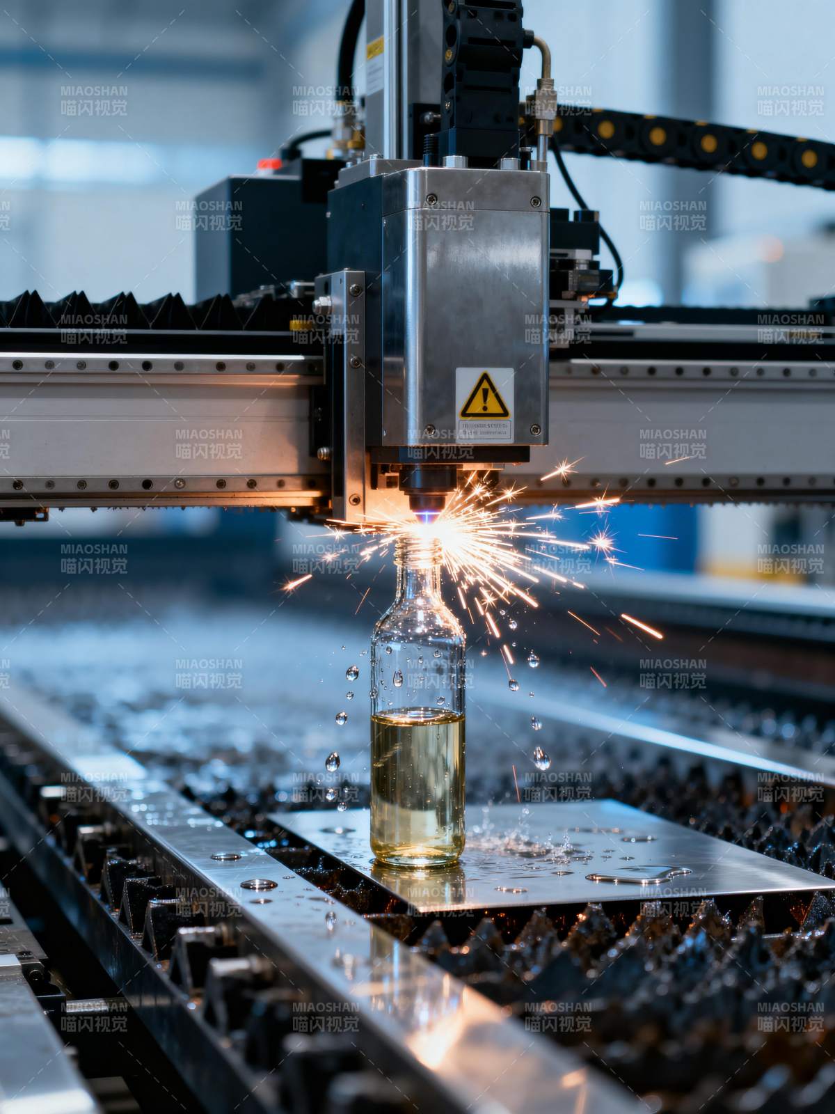 激光切割玻璃瓶图片