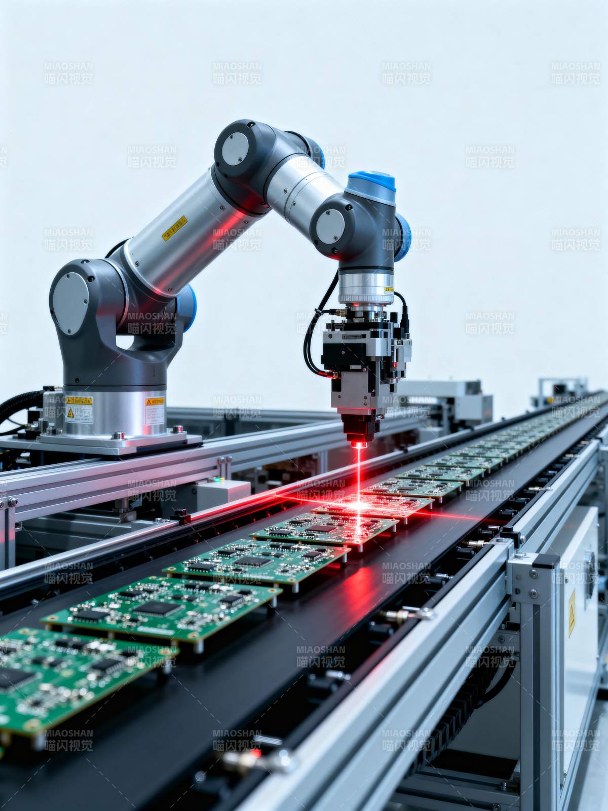 智能机械臂焊接电路板图片