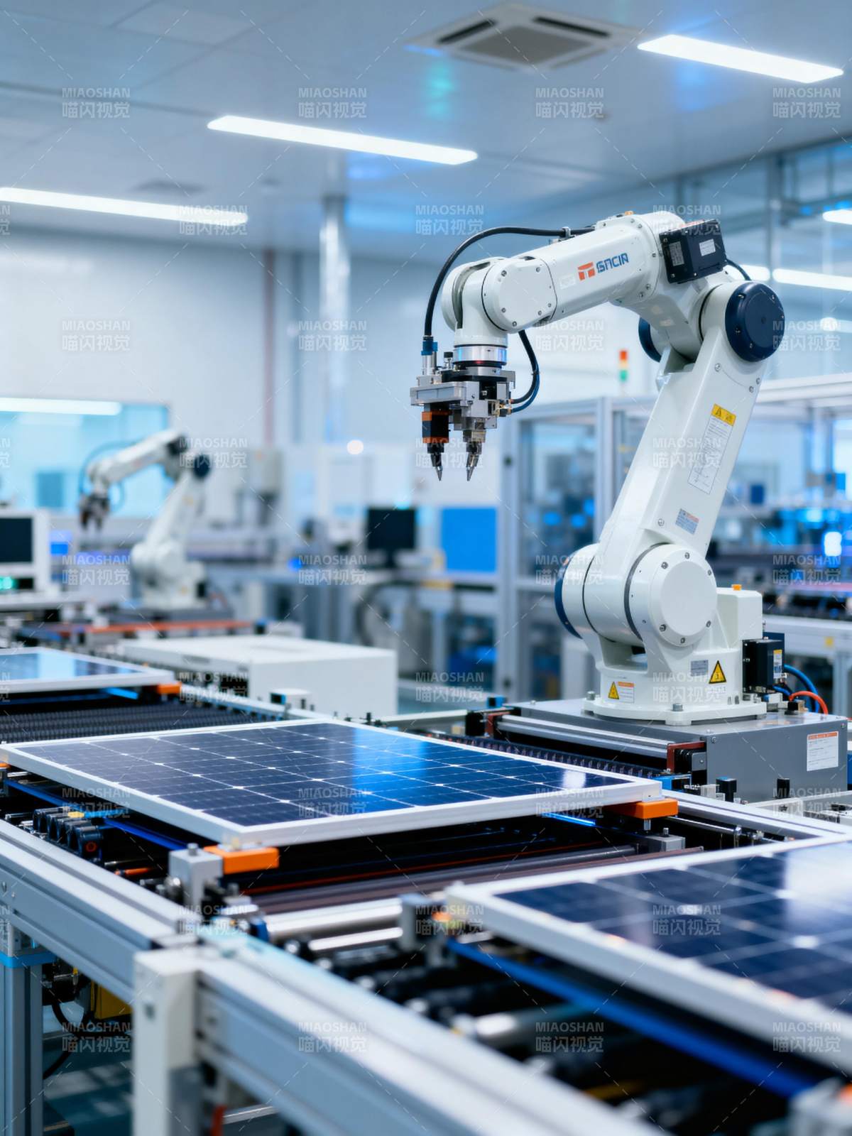 智能光伏生产线图片