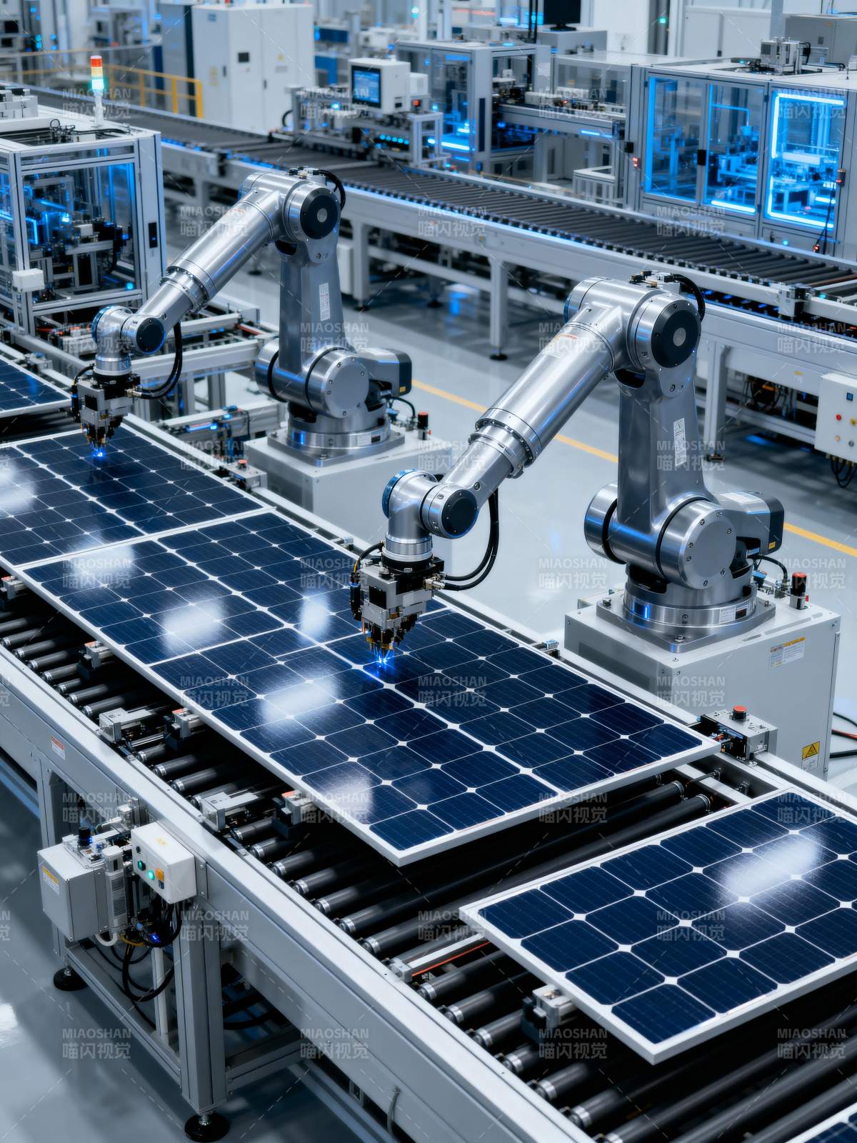 智能光伏生产线图片