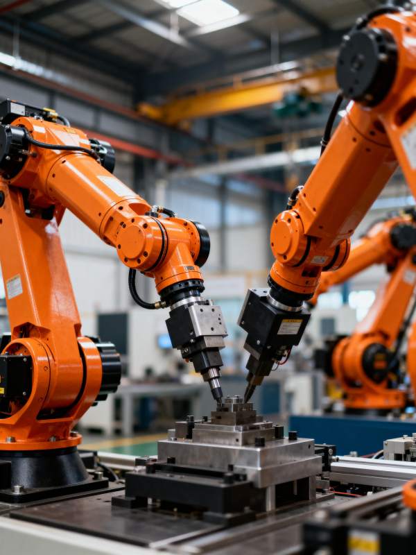 智能机械臂作业图片