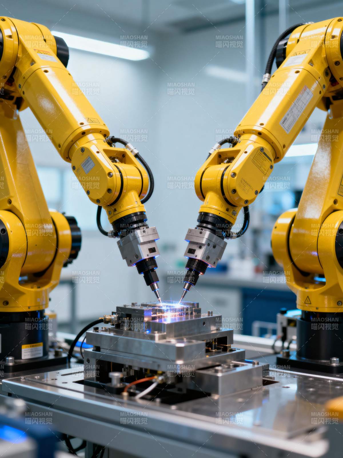 双臂机器人精密焊接图片