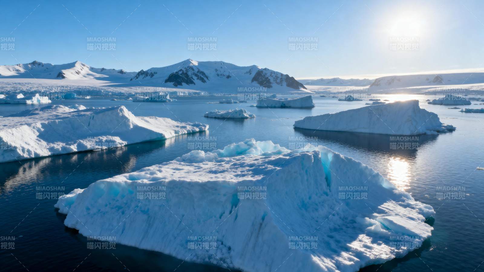 极地冰川风光图片