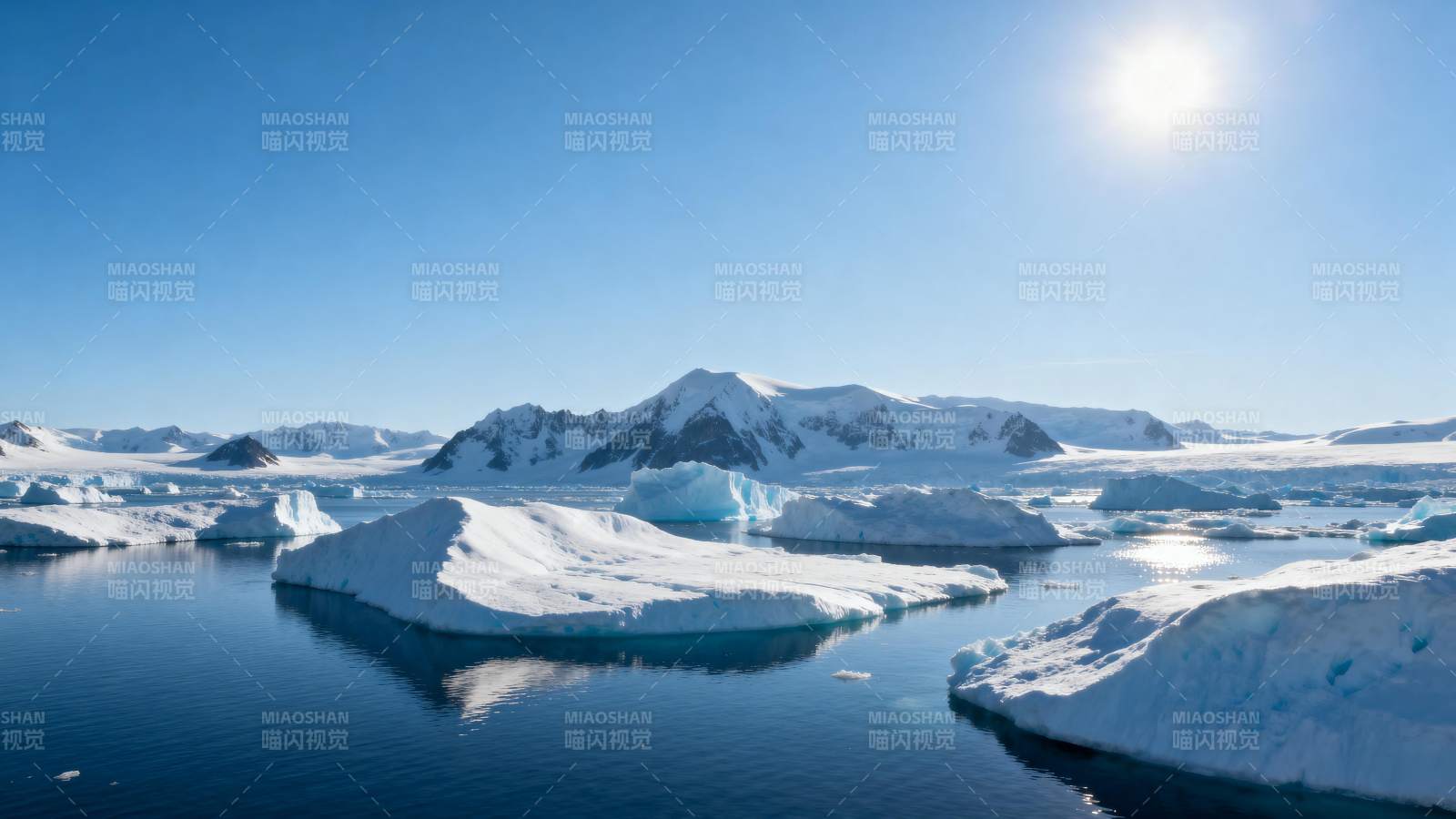 极地冰川风光图片