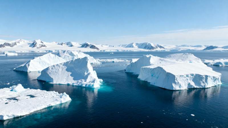 极地冰山美景图片