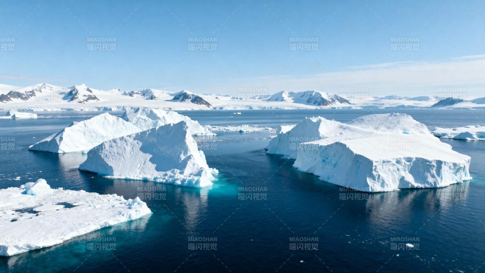 极地冰山美景图片