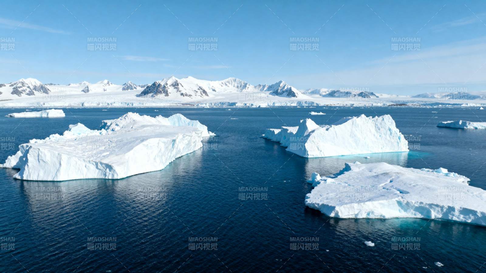 极地冰山美景图片