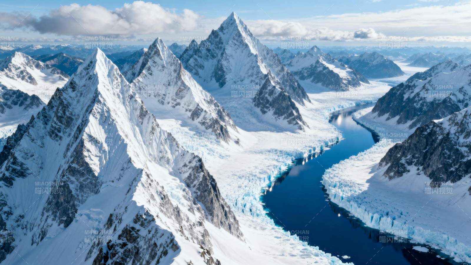 雪山冰川奇景图片