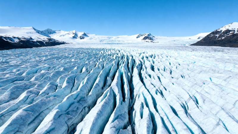 冰川裂谷奇景图片