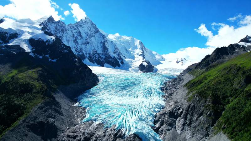 冰川雪山美景图片