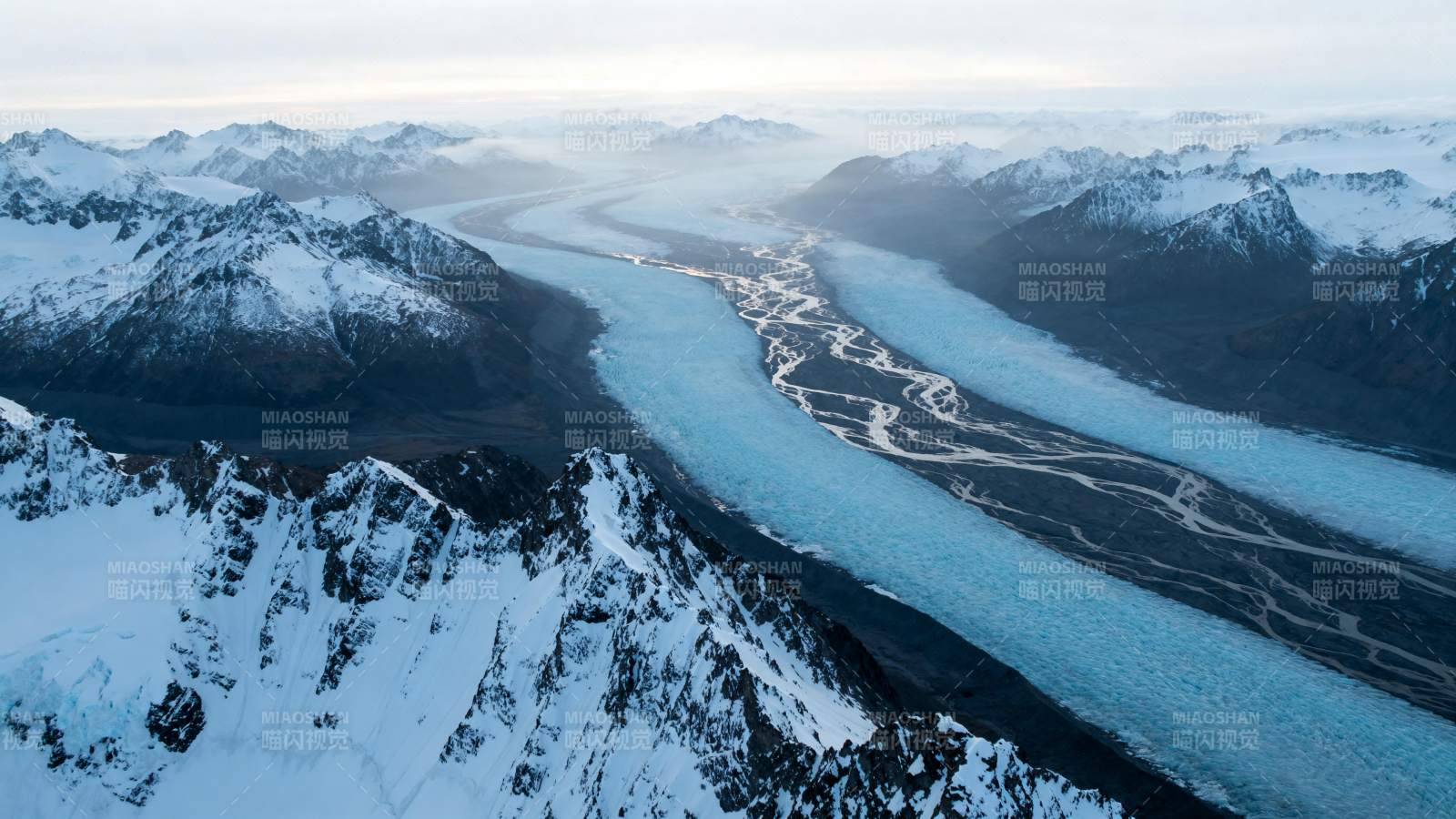 冰川雪山壮丽景色图片