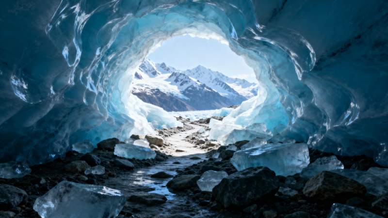 冰洞奇观图片