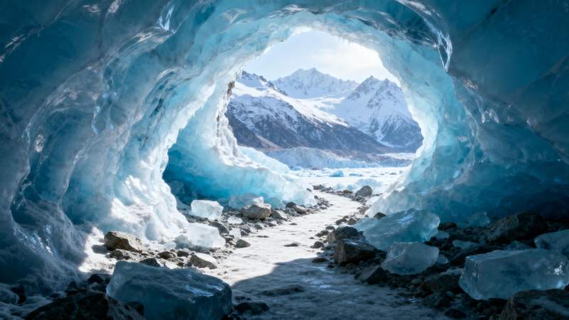 冰洞奇观图片