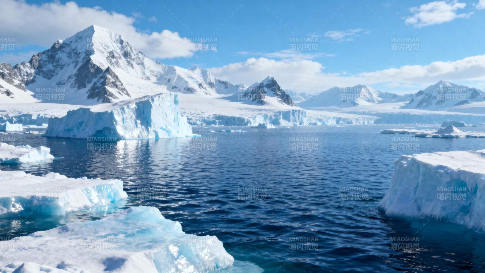 极地冰川风光图片
