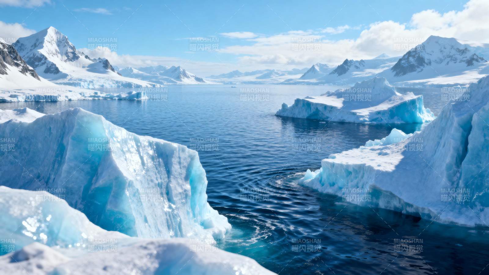 极地冰川风光图片