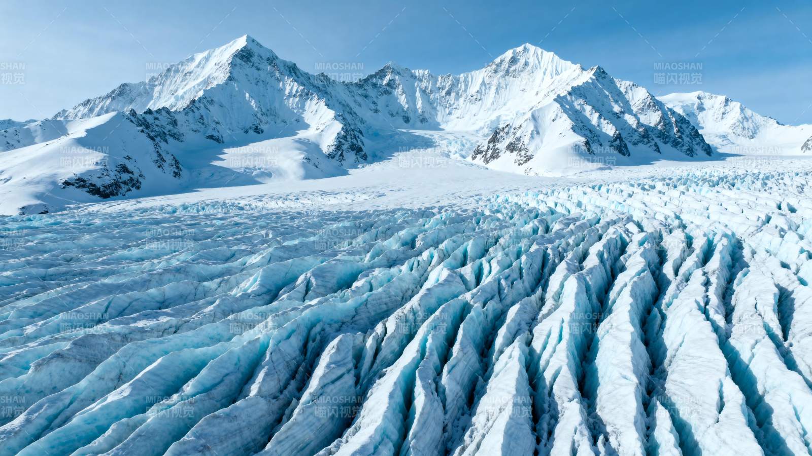 冰川雪山美景图片
