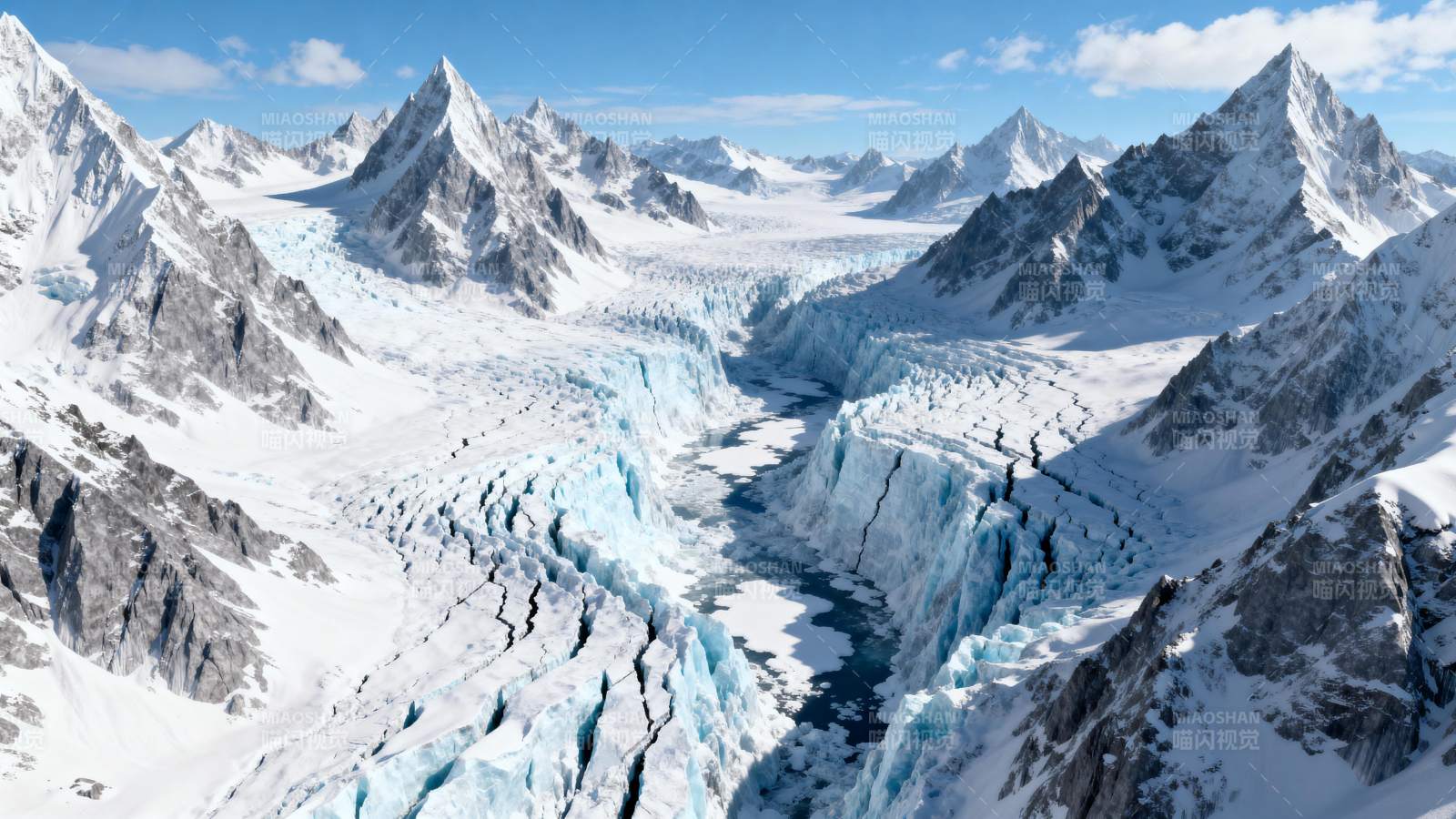 冰川雪山壮丽景色图片