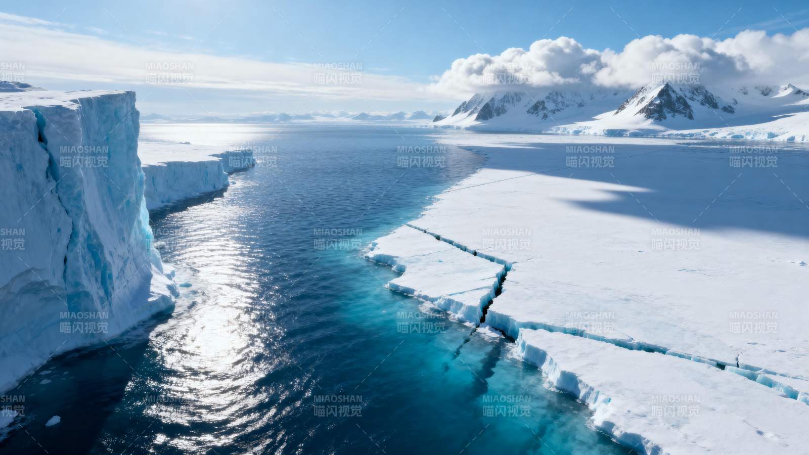 极地冰川风光图片