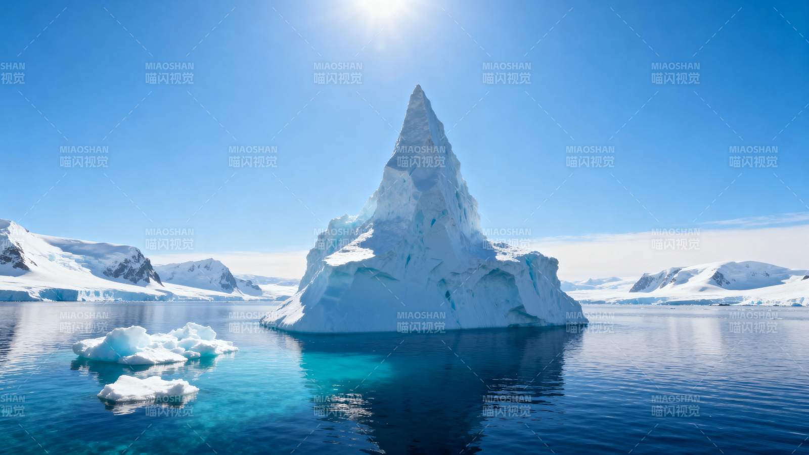 冰山静谧极地风光图片