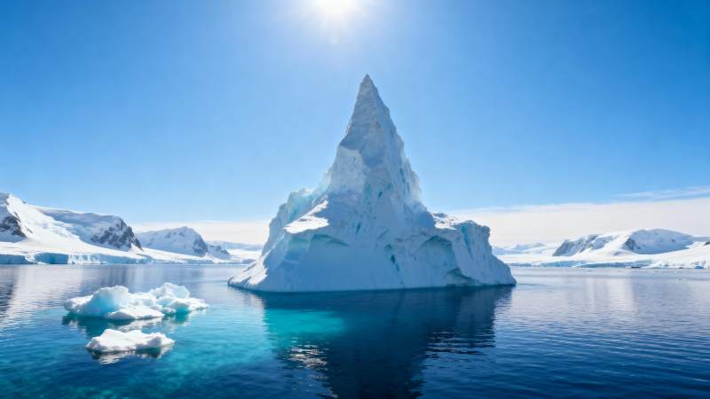 冰山静谧极地风光图片