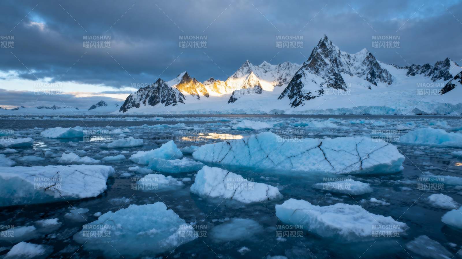 极地冰川风光图片