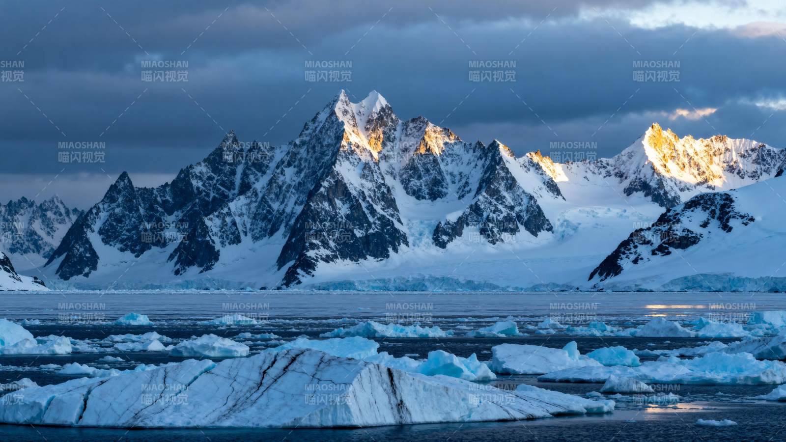 极地冰川风光图片