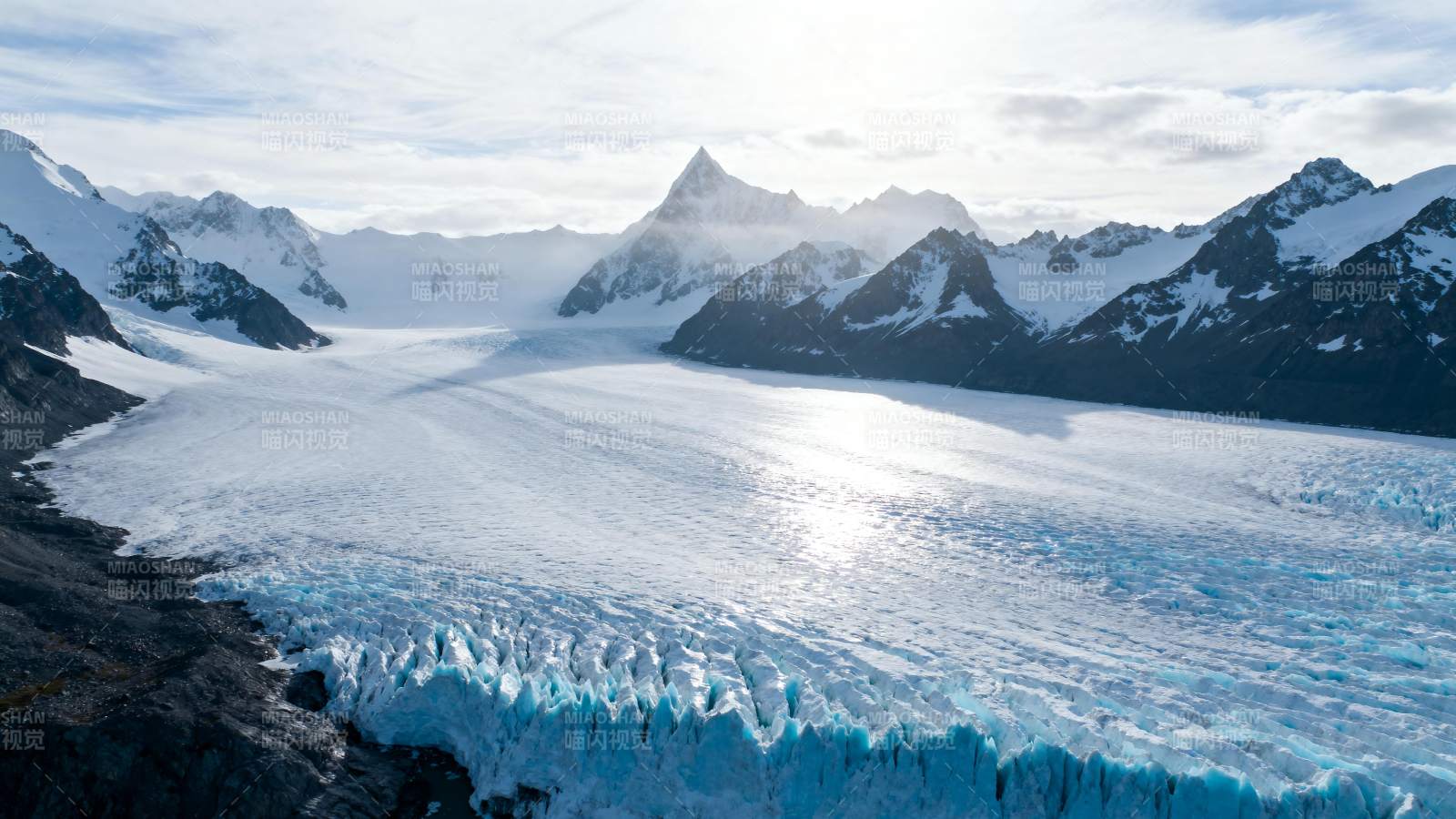 冰川雪山风光图片
