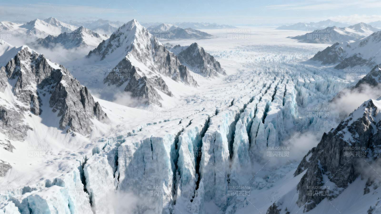 冰川雪山壮丽景色图片