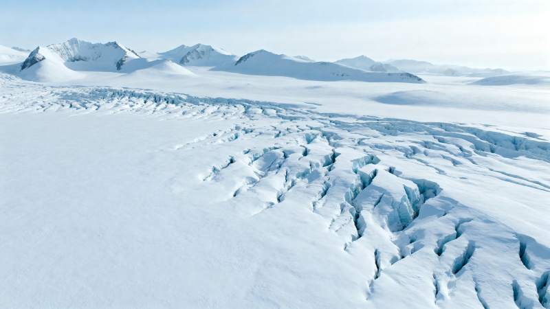 冰川雪原风光图片