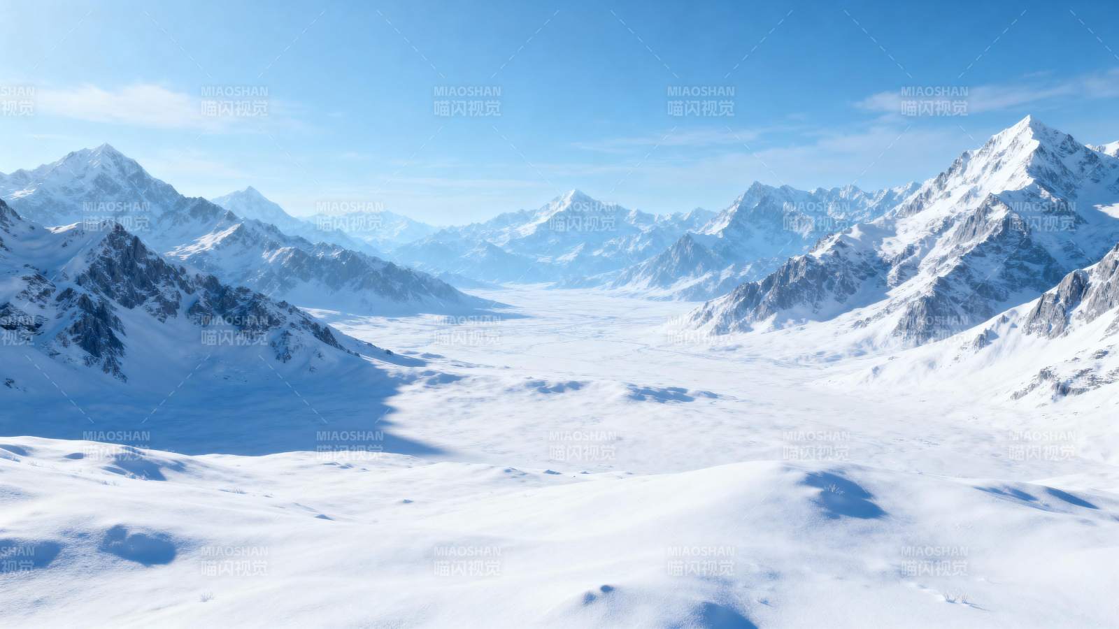 雪山壮丽景色图片