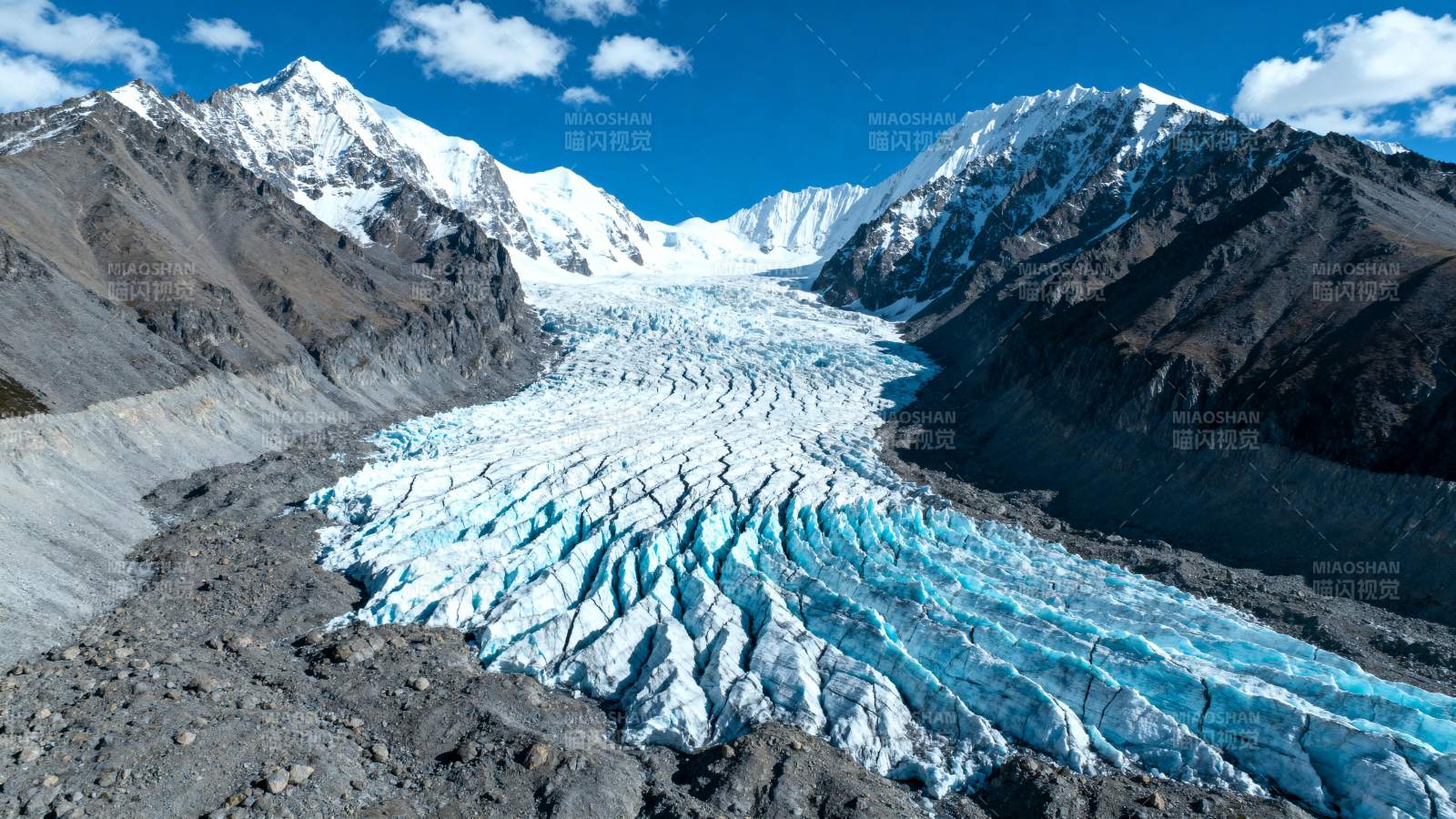 冰川雪山美景图片
