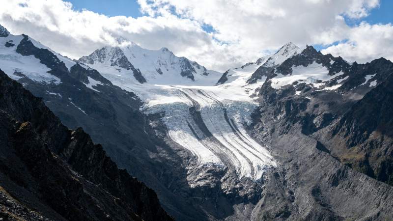 雪山冰川壮丽景色图片