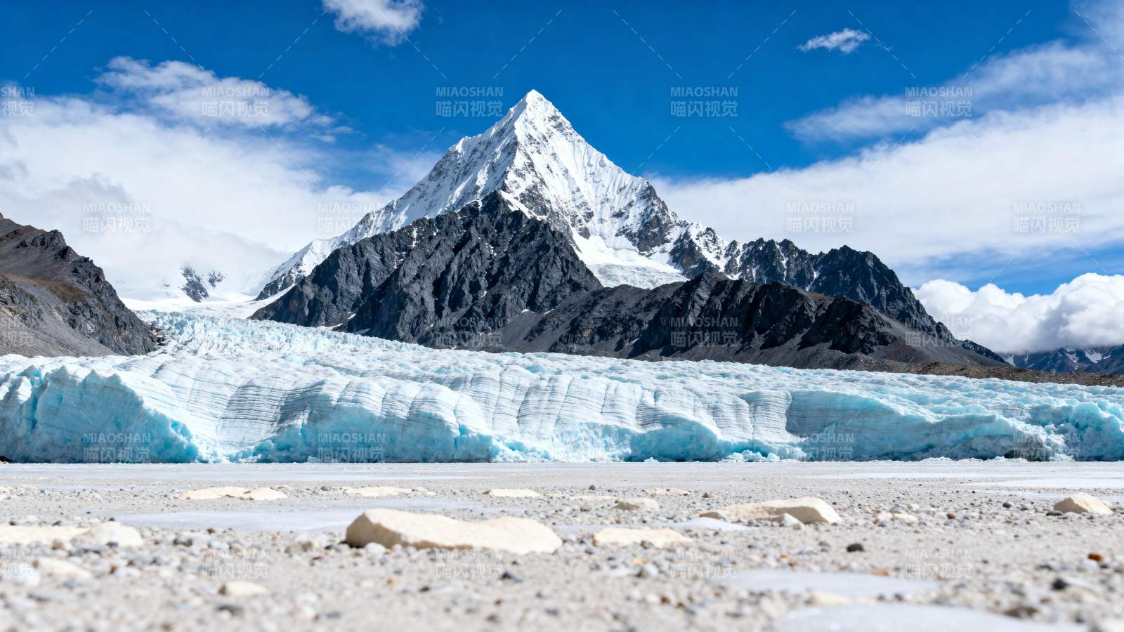 雪山冰川美景图片
