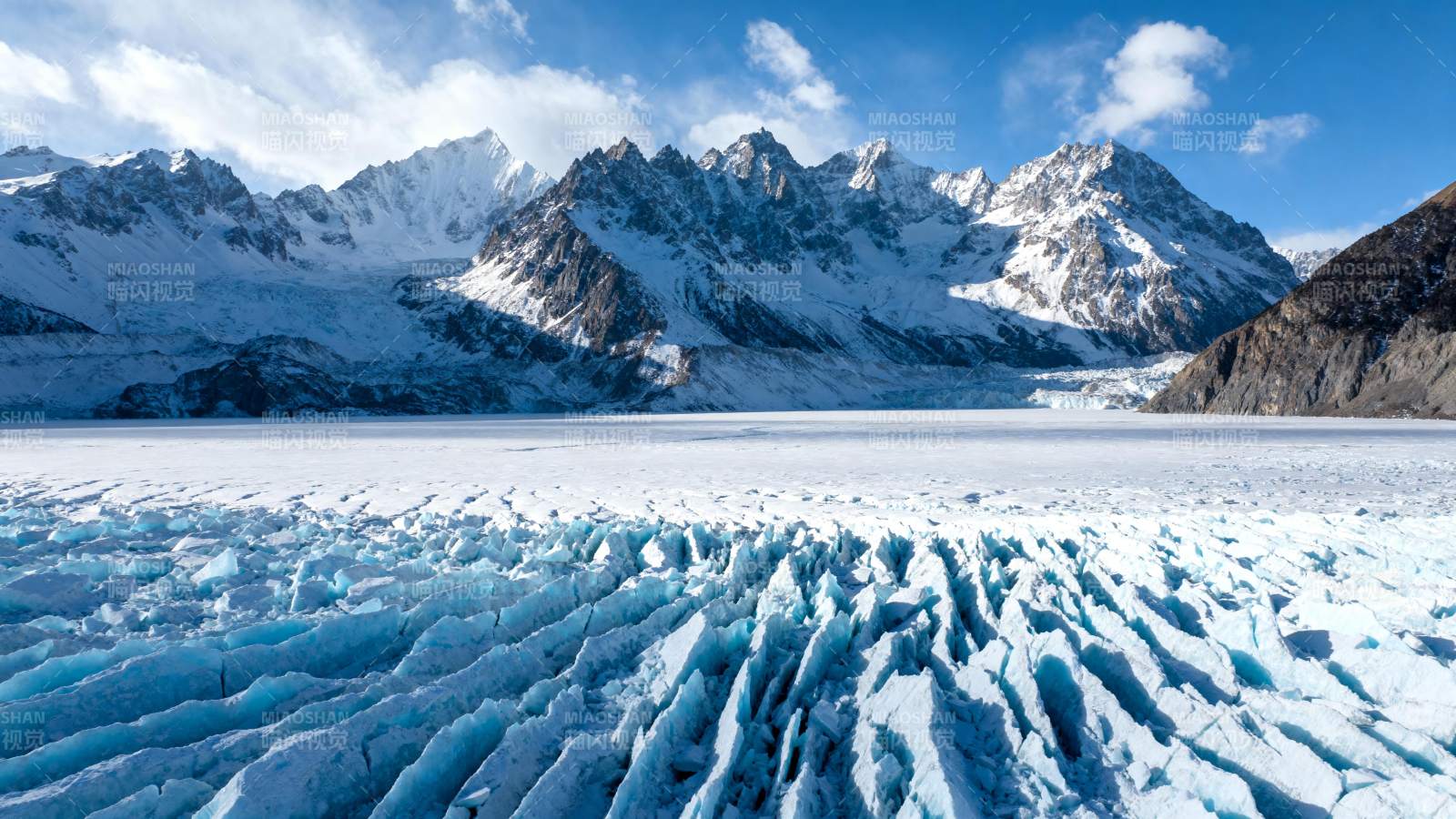 冰川雪山美景图片