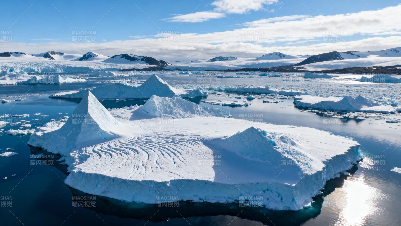 极地冰山风光图片