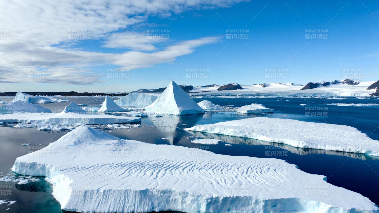 极地冰川美景图片